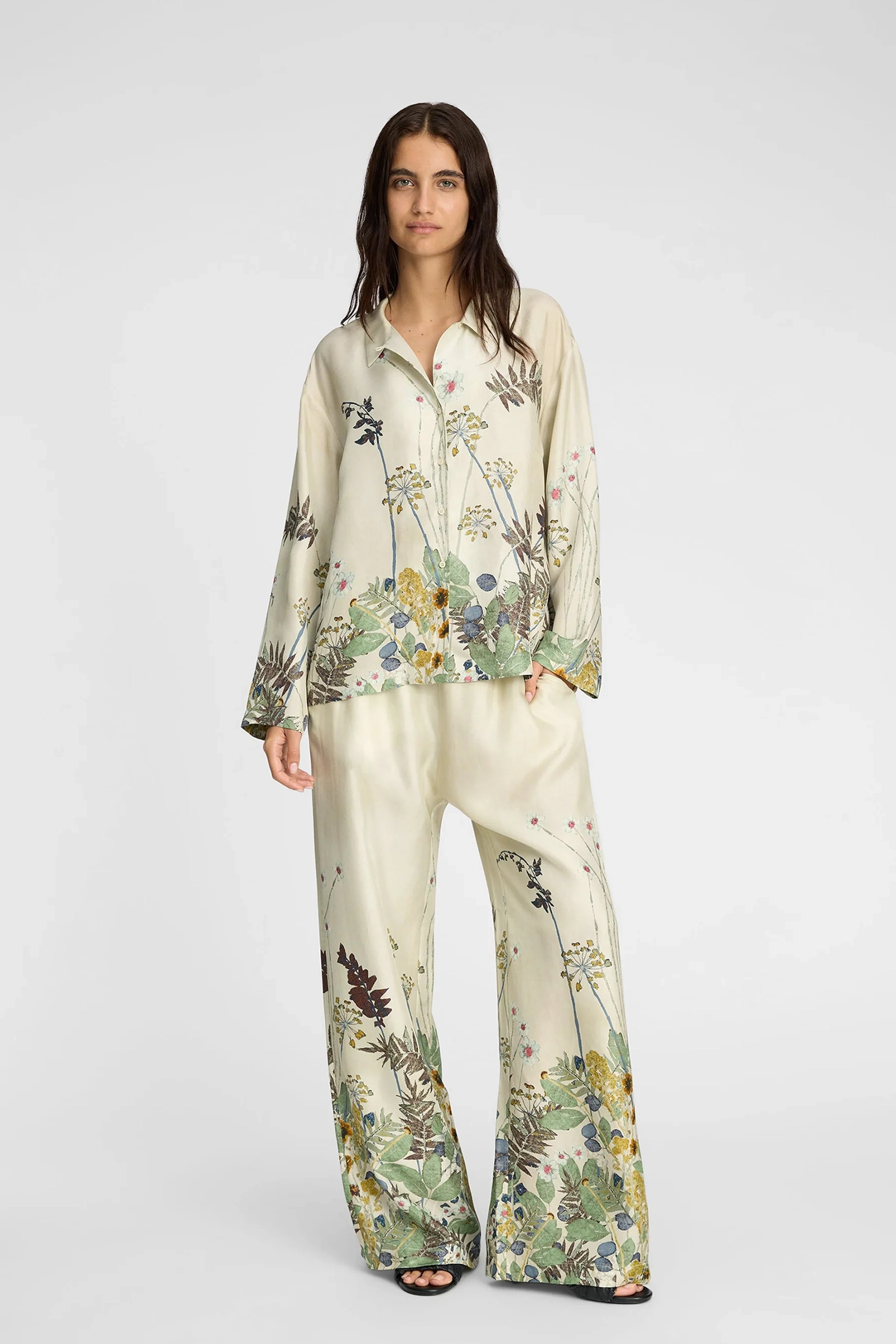 Dames blouse lange mouw groen