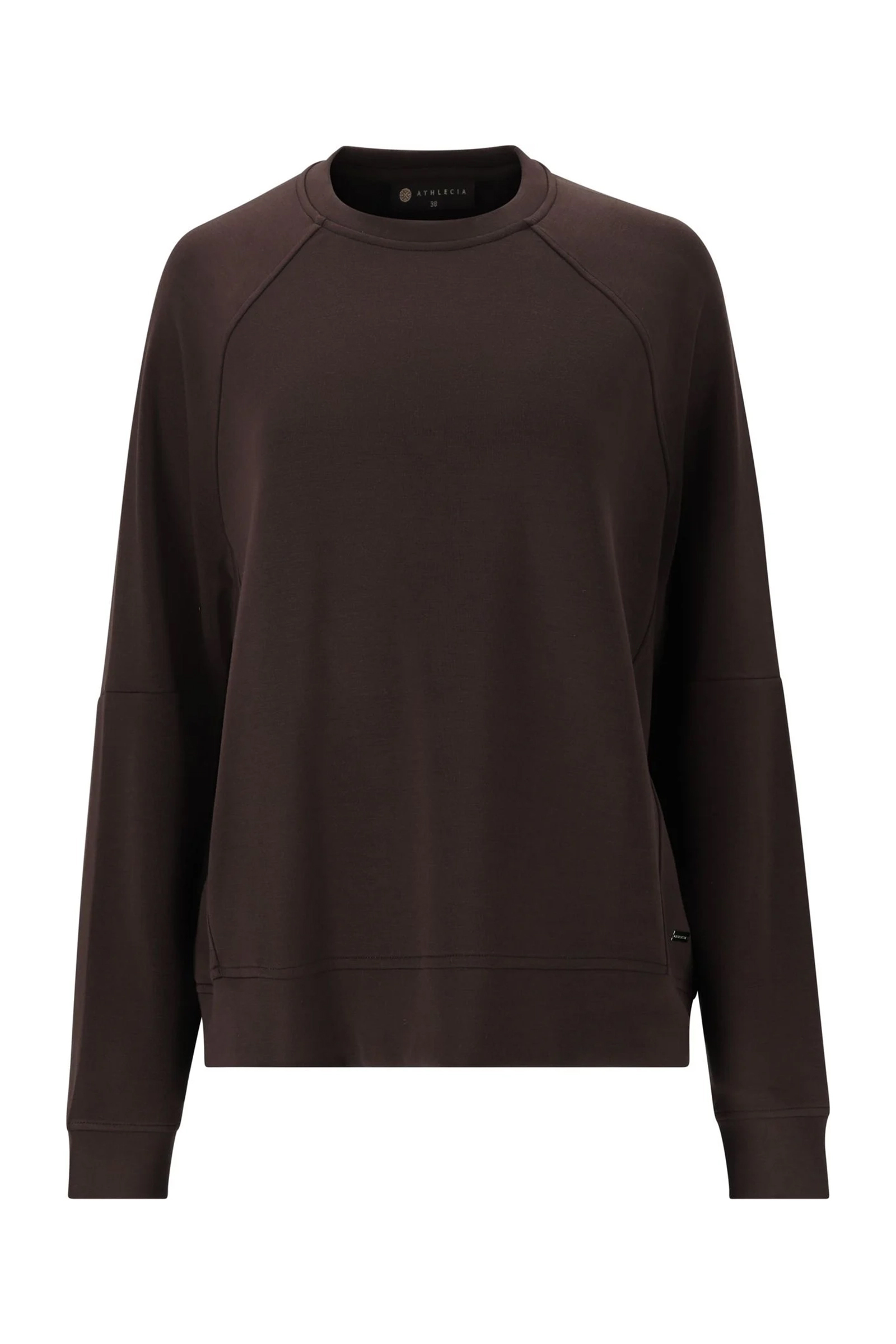 Fitness dames sweater bruin