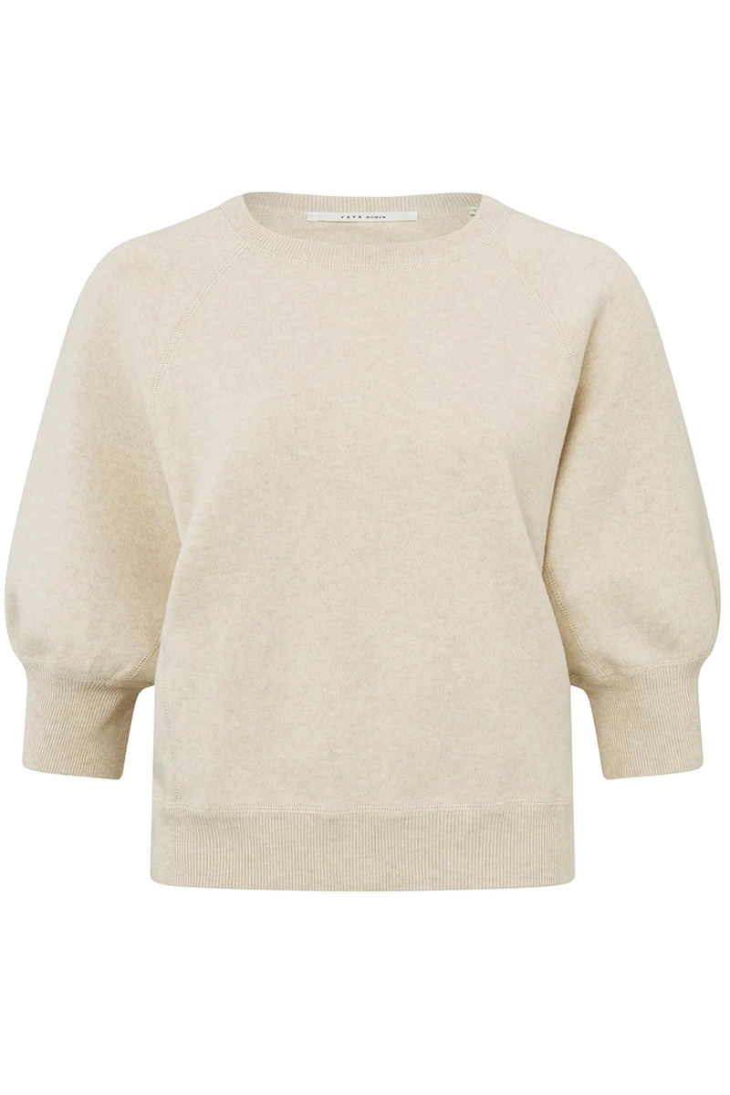 Yaya Sweater with raglan sleeves SUMMER SAND MELANGE 1