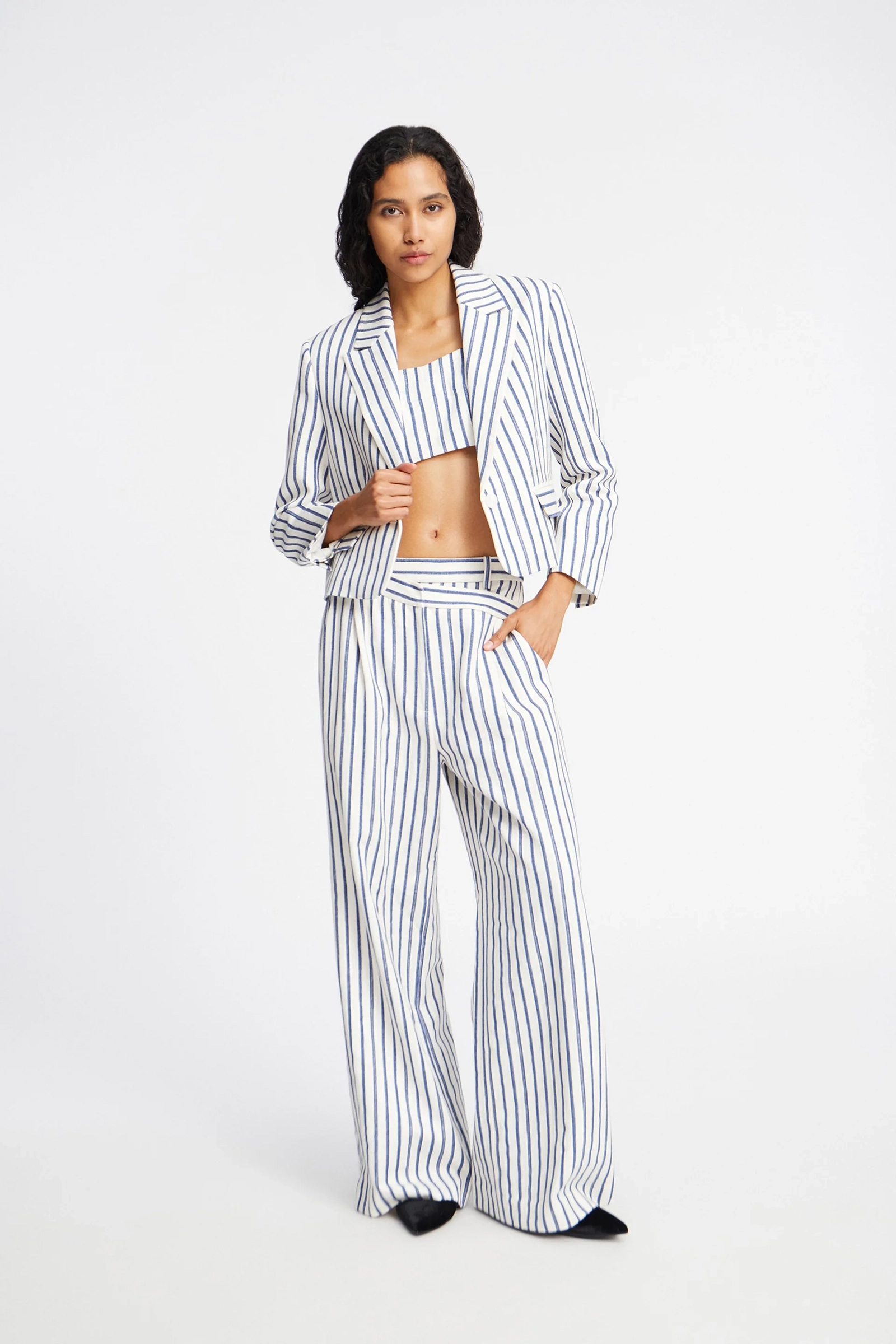 Dames blazer ecru