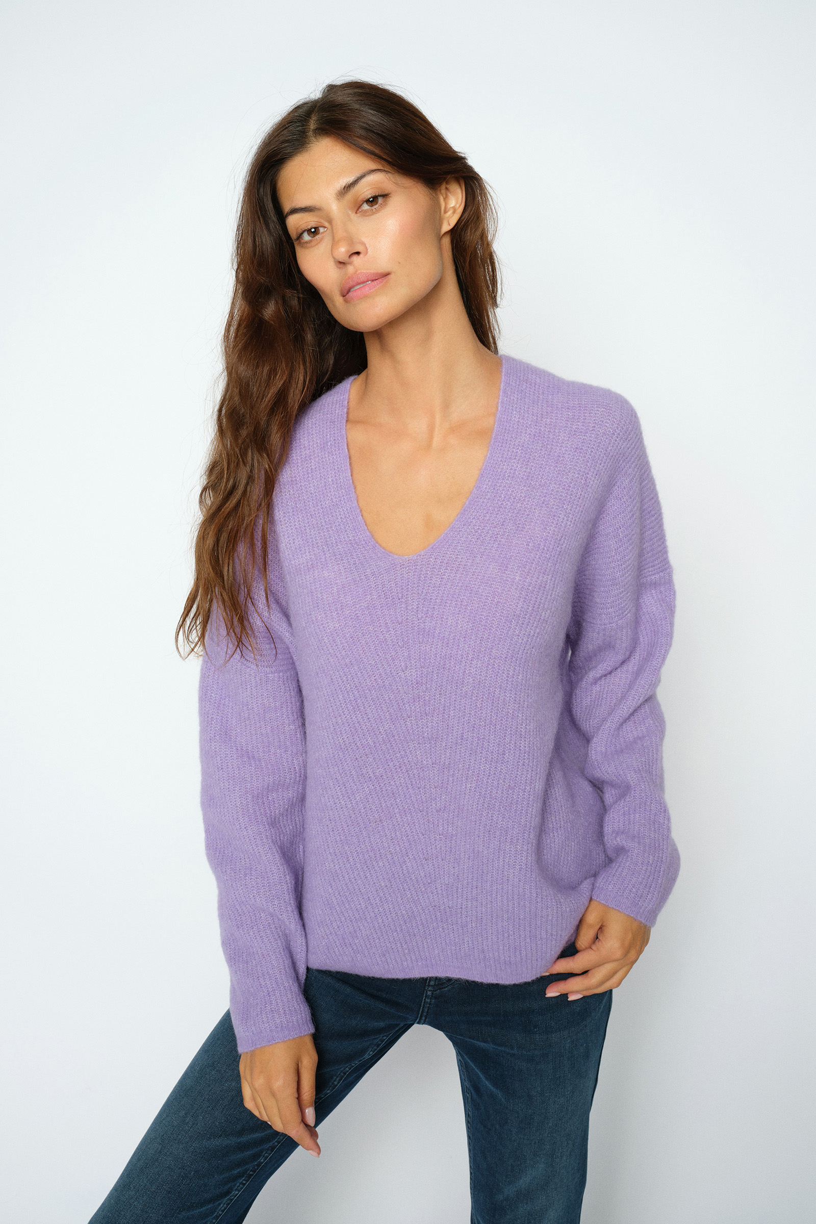 Dames sweater rose