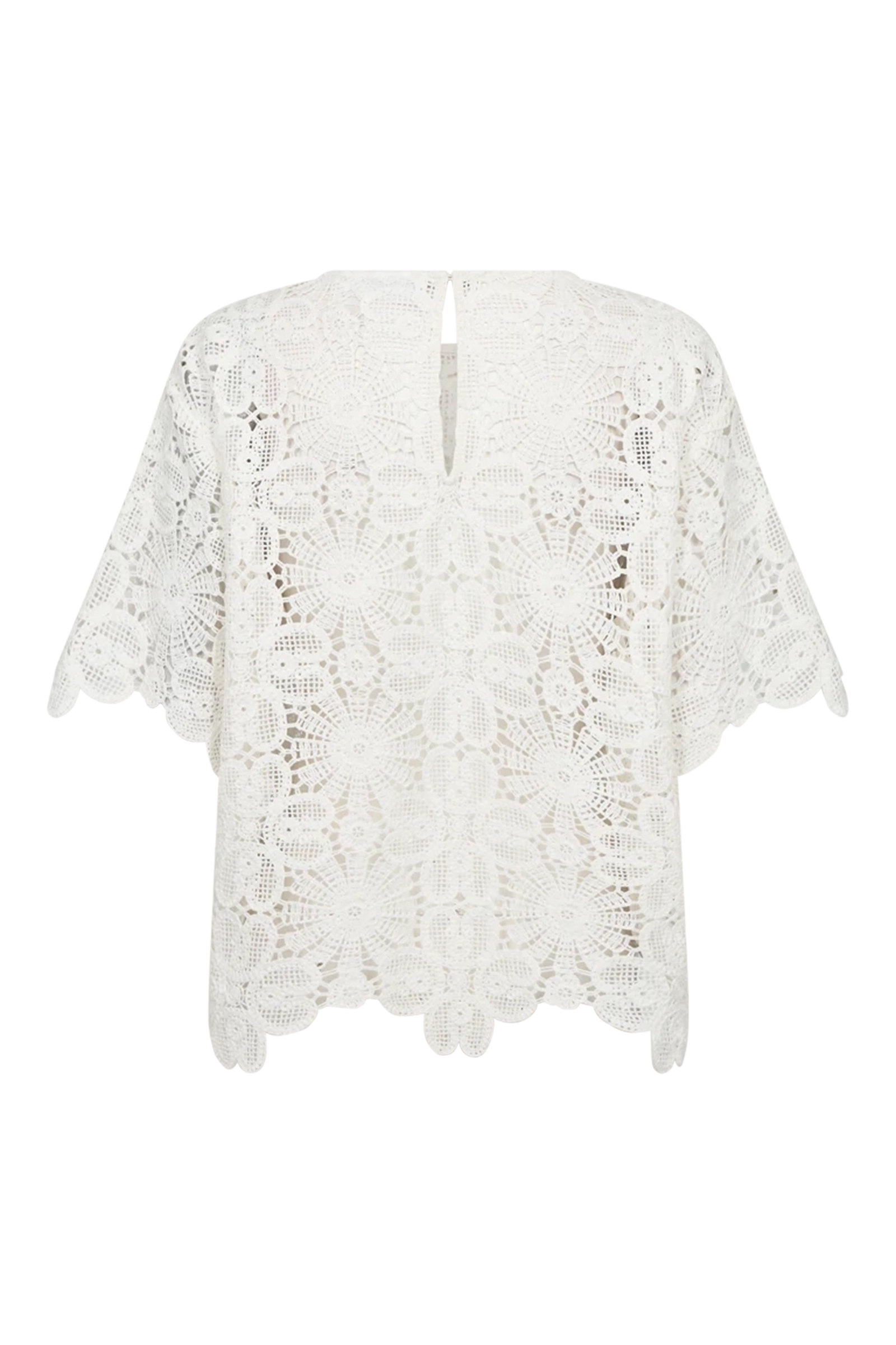 Dames blouse lange mouw ecru