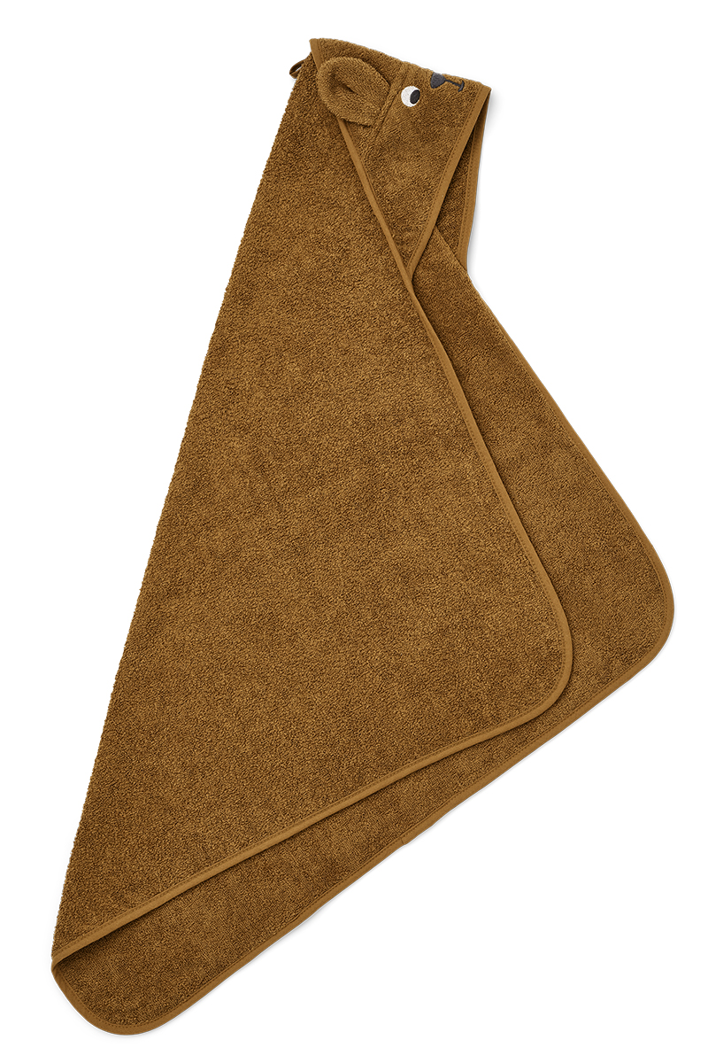 Liewood Albert hooded towel Bruin/Beige-2 3