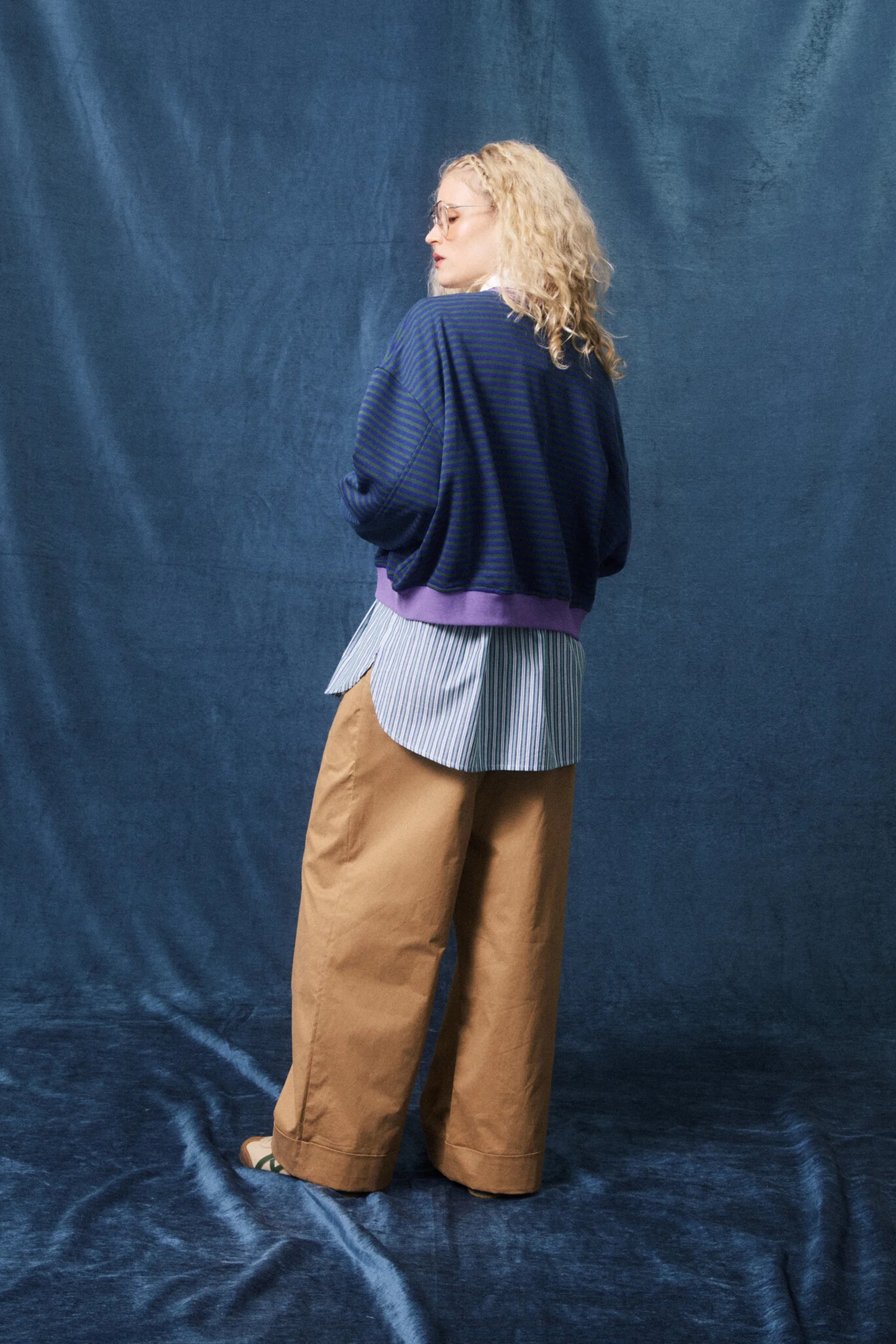 Dames sweater blauw