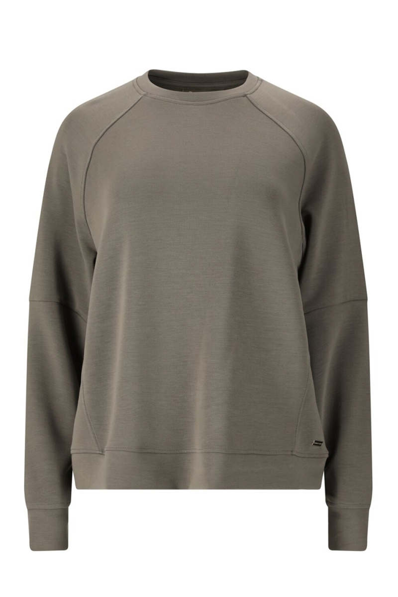 Fitness dames sweater bruin