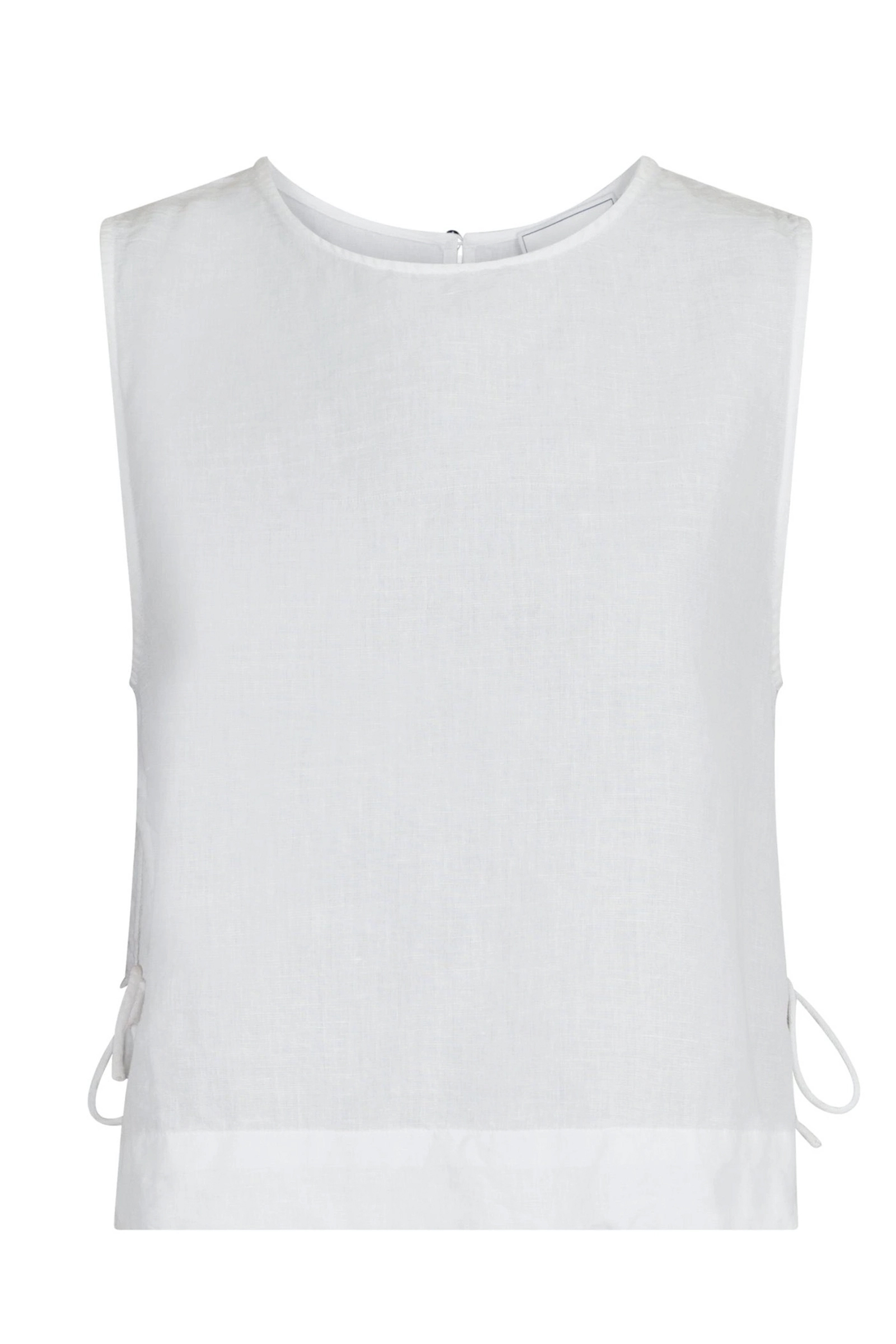 Neo Noir Svetlana linen top Wit-1 1