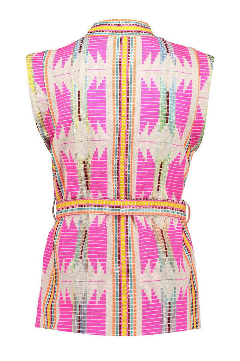 Meisjes gilet rose