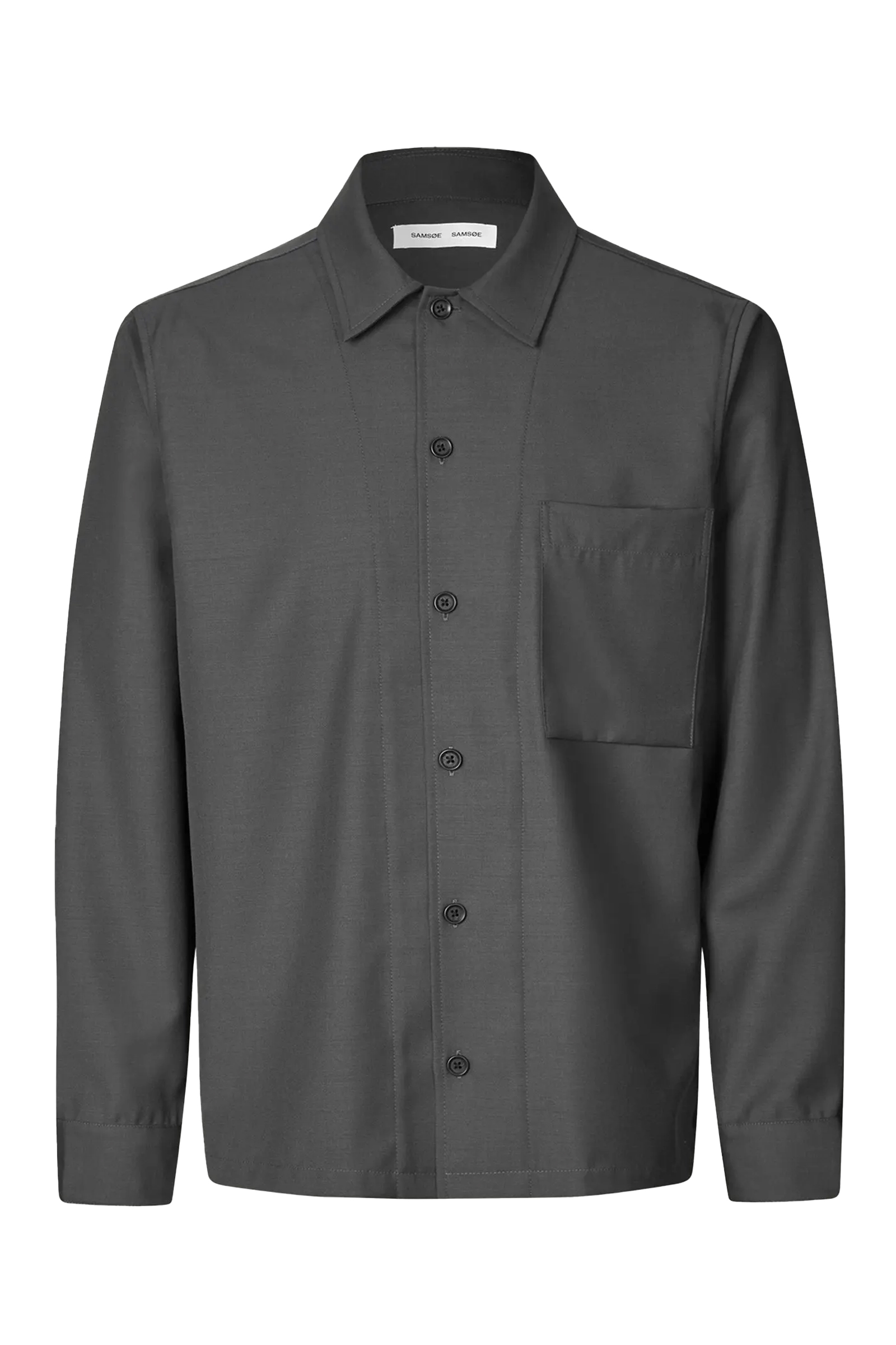 Heren overshirt grijs