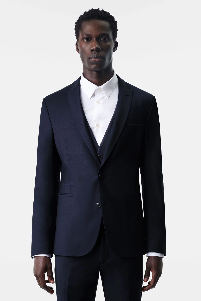 Heren colbert blauw