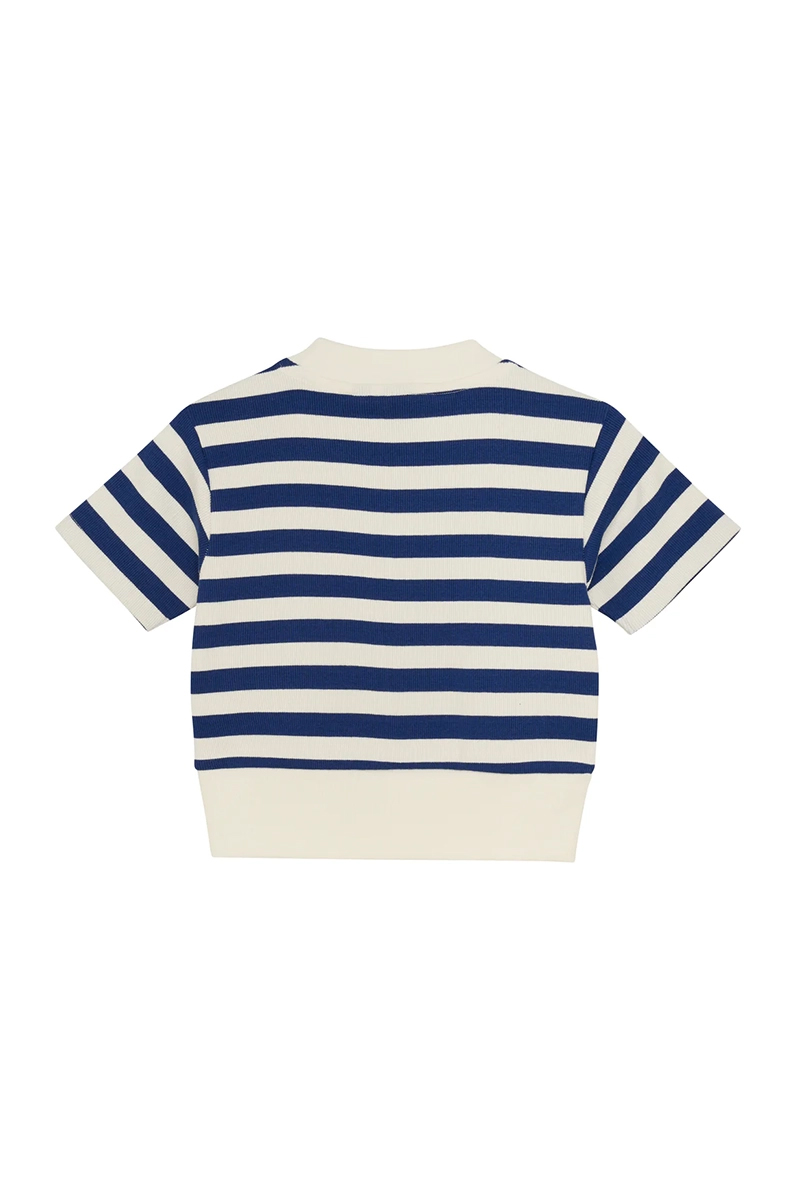 Meisjes t-shirt korte mouw blauw
