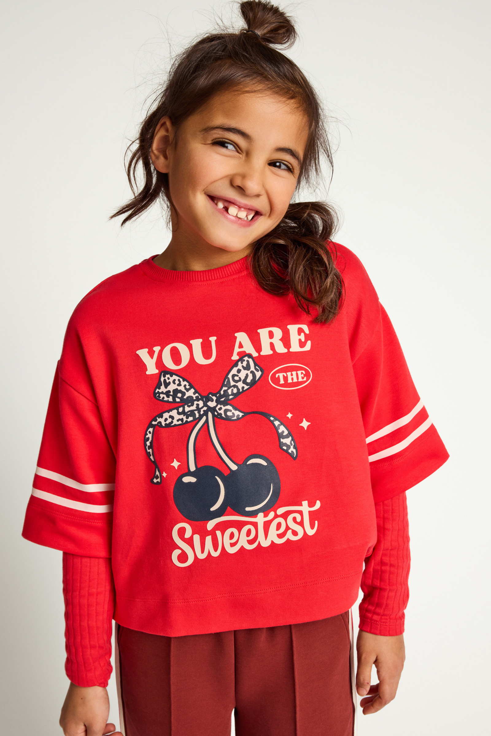 Meisjes sweater rood