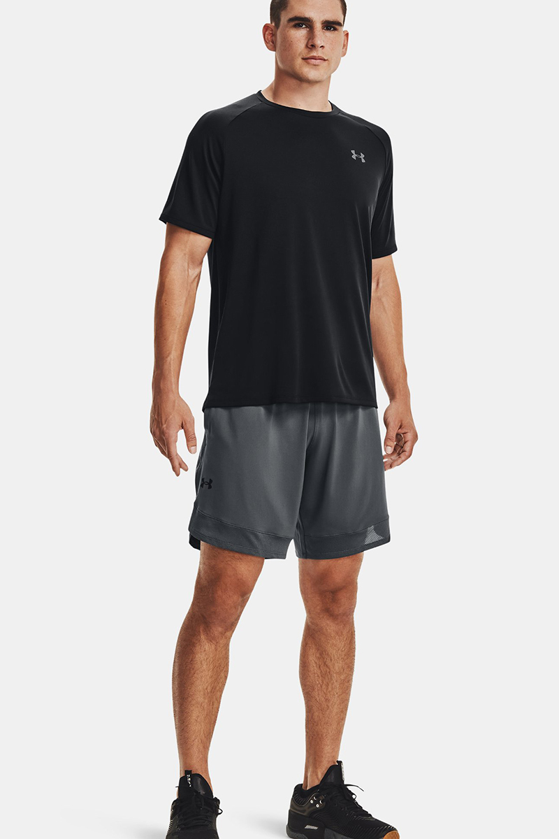 Under Armour Fitness heren short Grijs-1 2