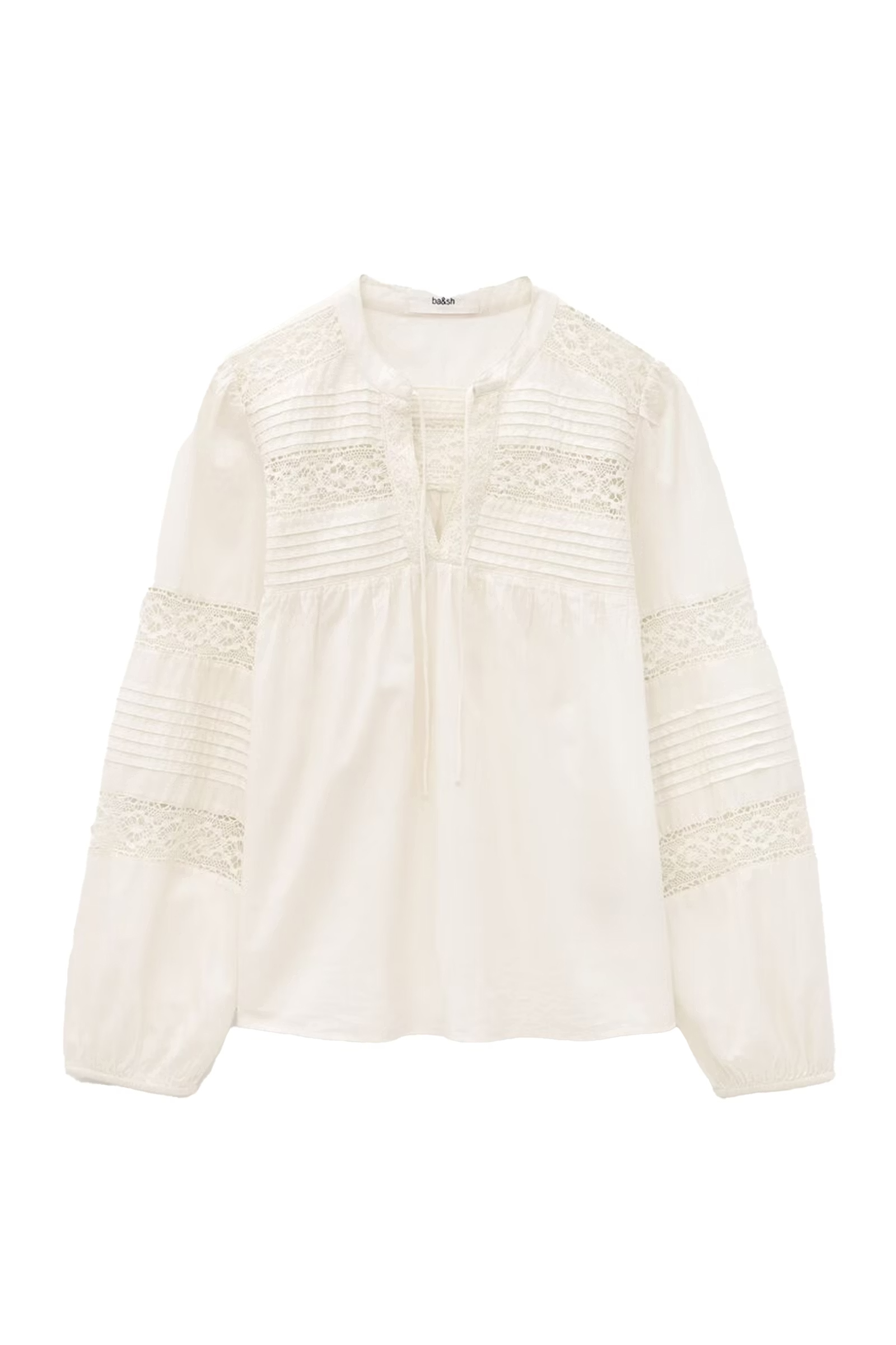 Dames blouse lange mouw ecru