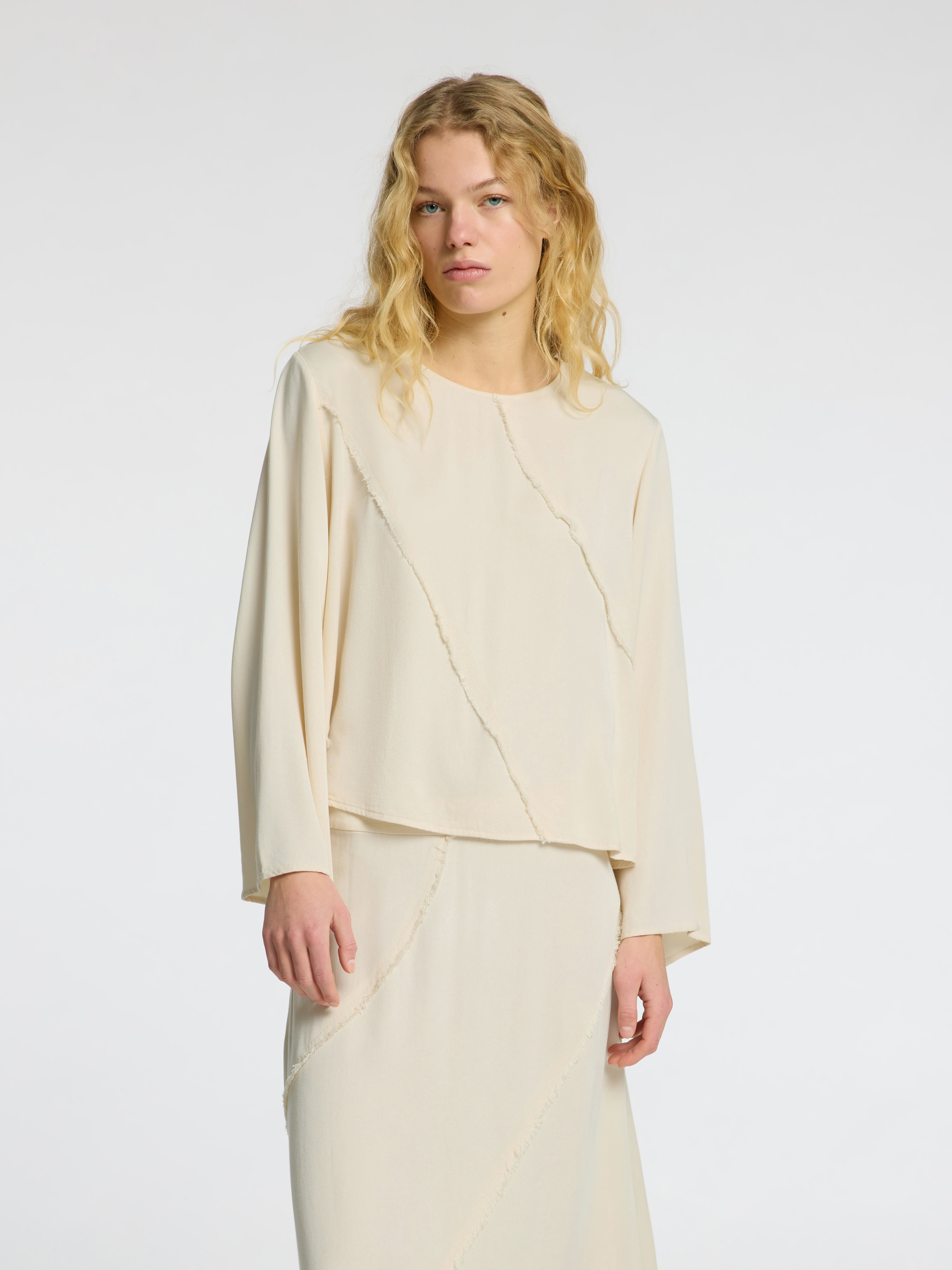 Selected SLFIVANA 7/8 TOP B 179771-Birch 2