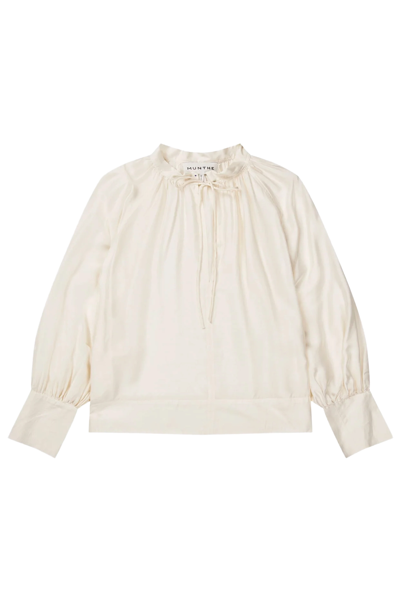 Dames blouse lange mouw ecru