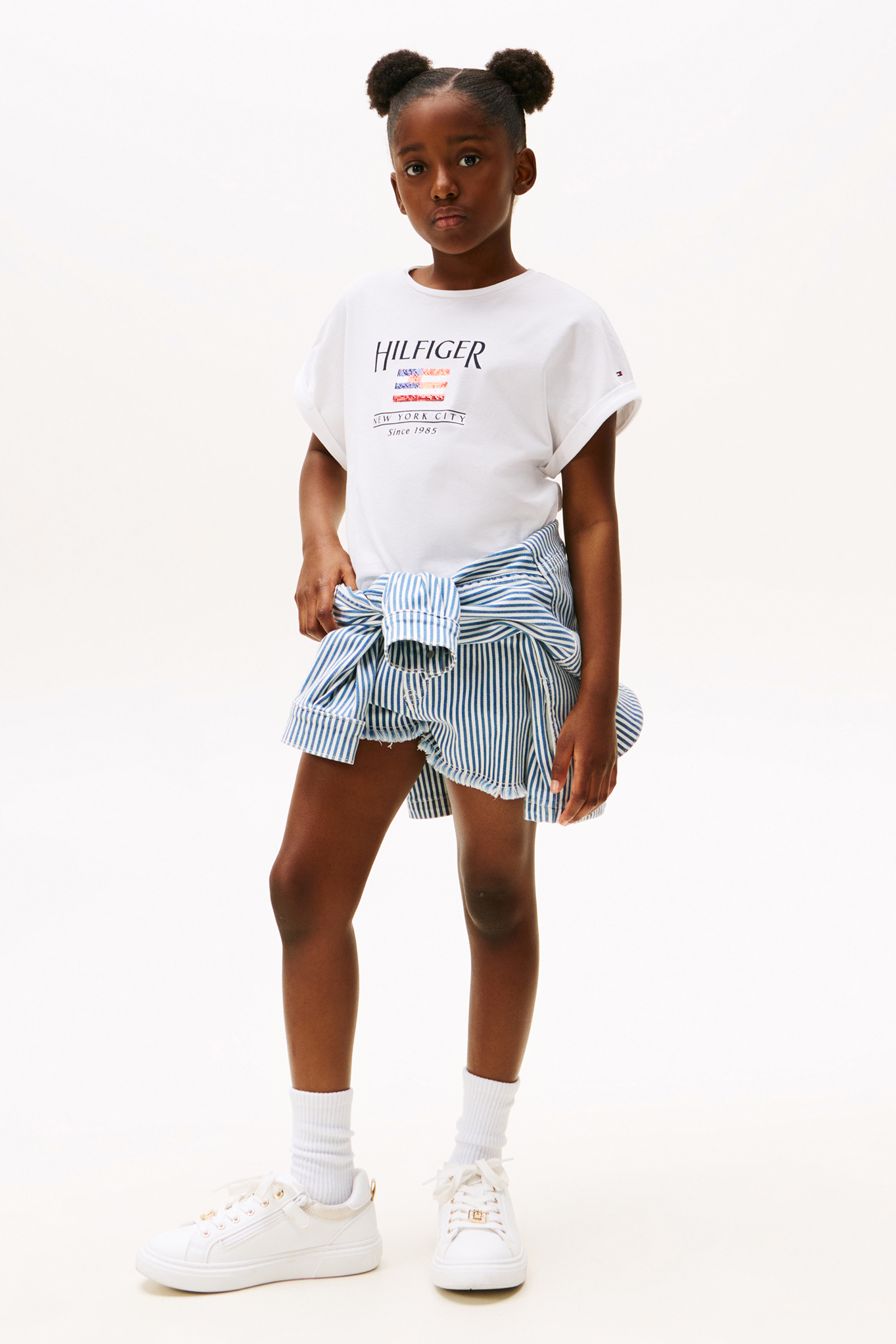 Meisjes t-shirt korte mouw wit