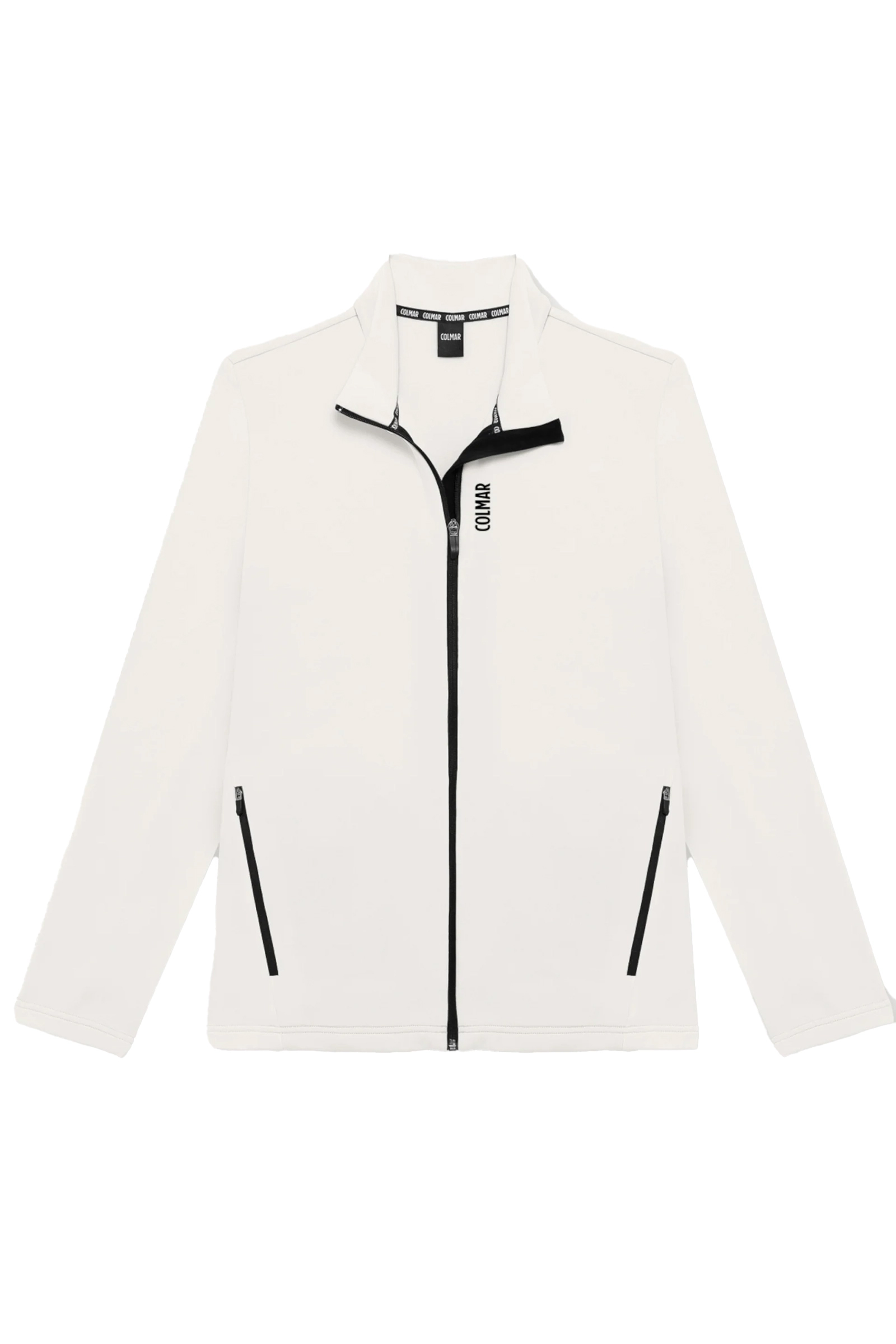 Wintersport heren fleece vest ecru