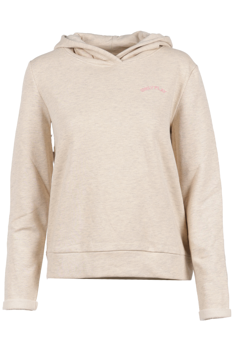 Only Play ONPSHAU LS HOOD EMBR BRUSH SWT 281376001-Fog/melange 1