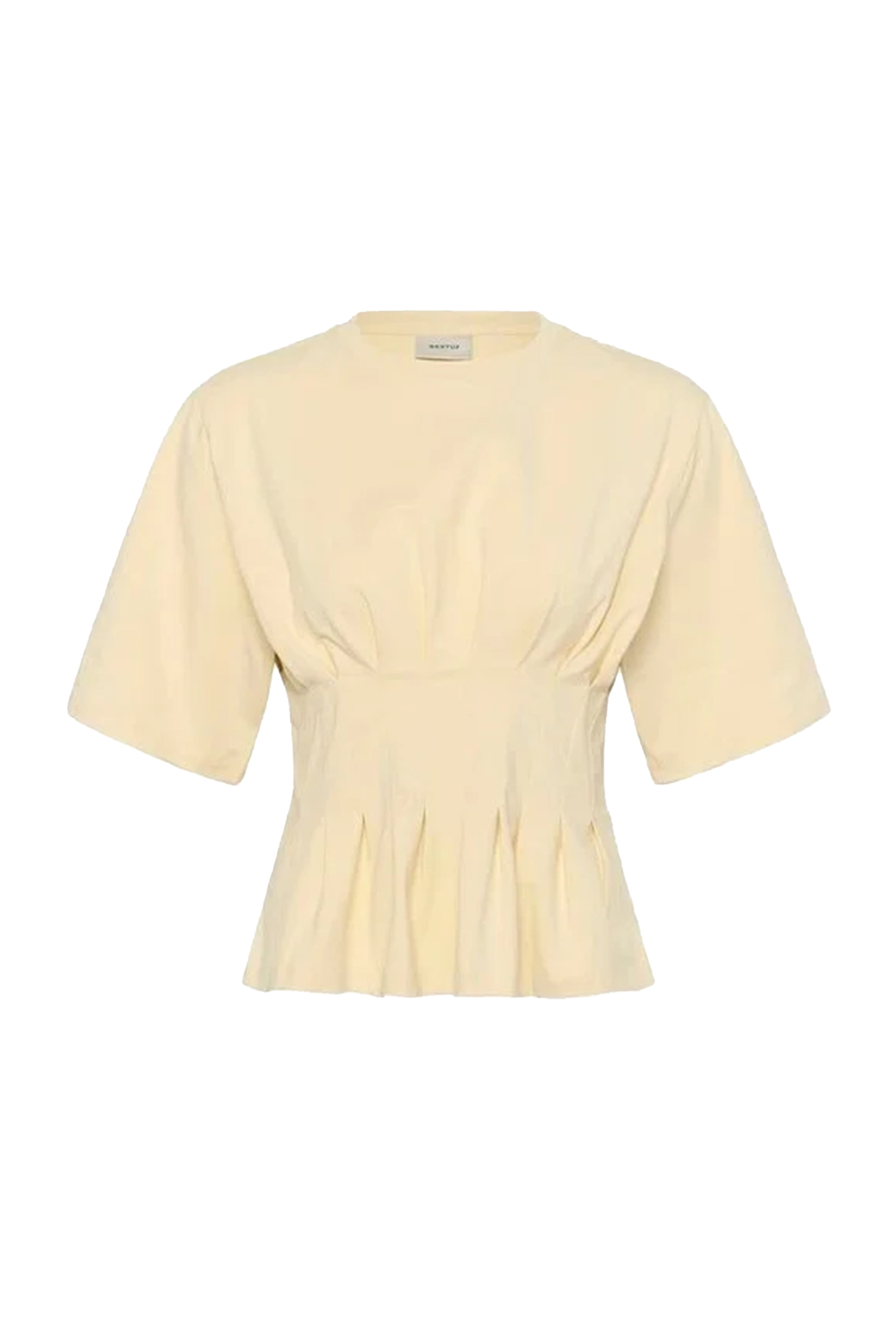 Dames t-shirt korte mouw geel