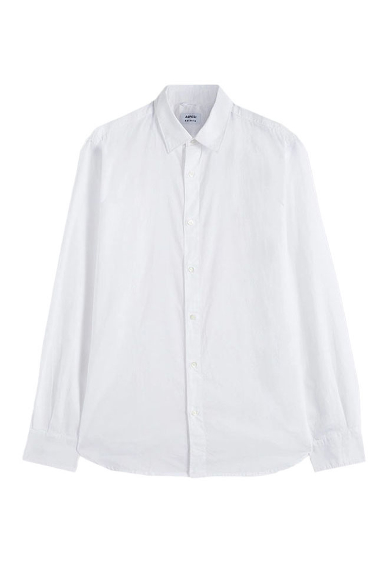 Heren overhemd lm casual wit