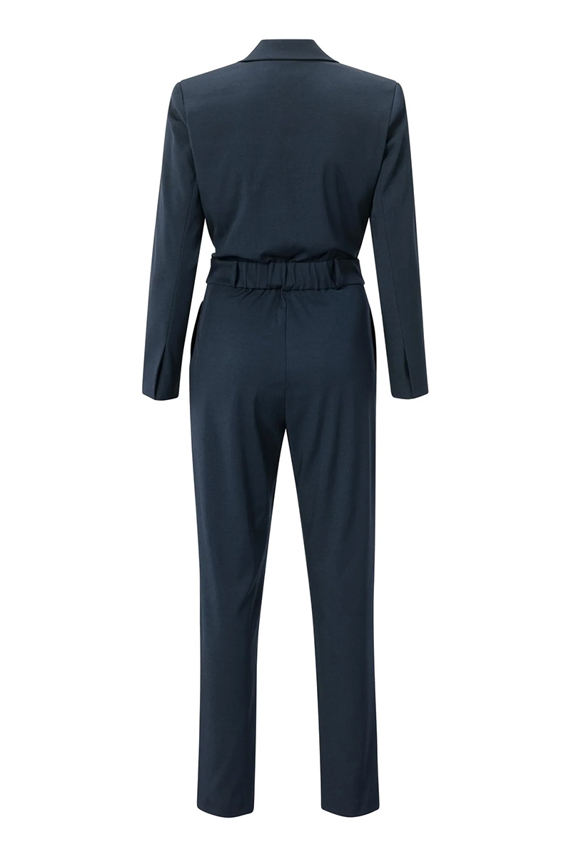 Dames jumpsuit/tuinbroek blauw
