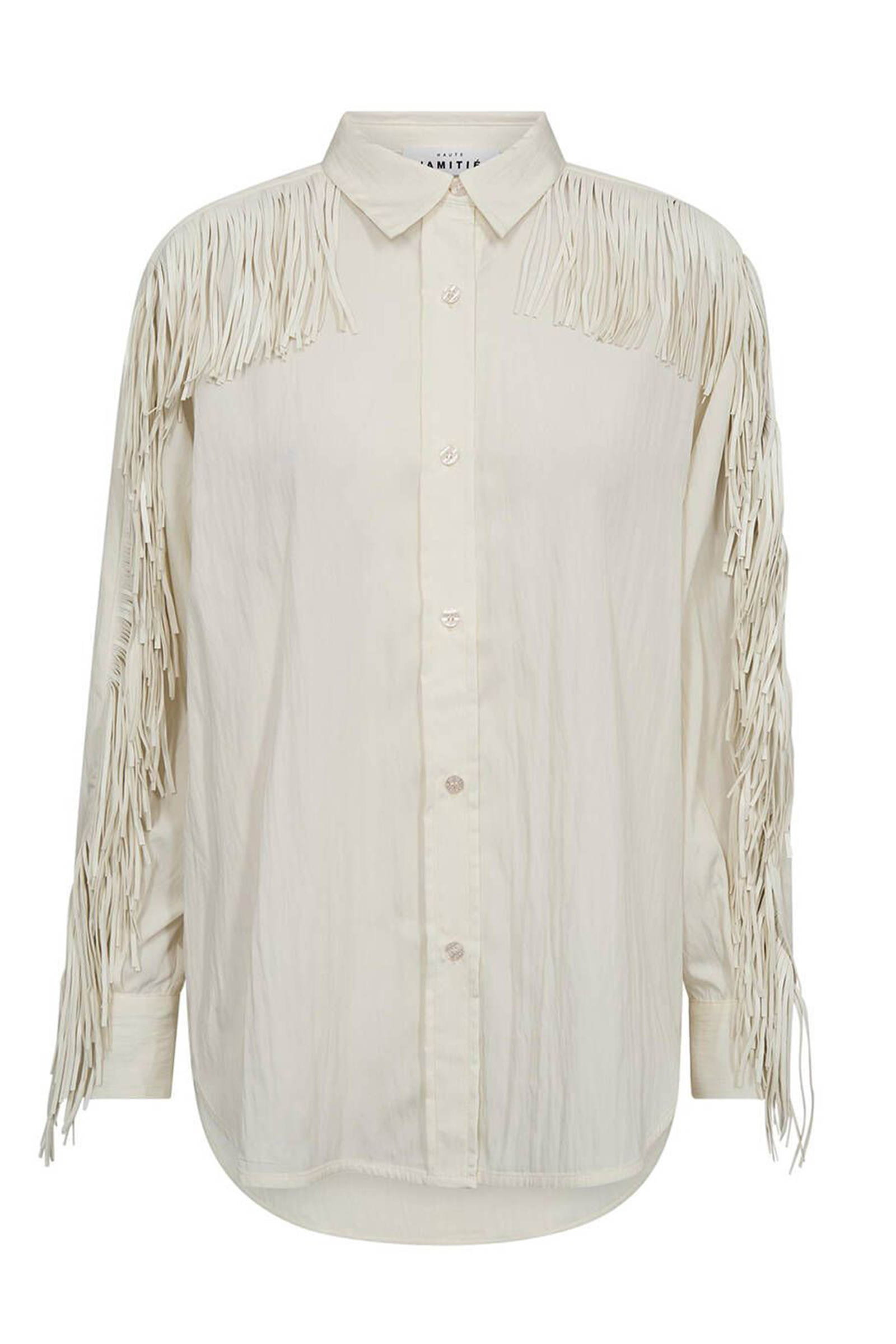 Dames blouse lange mouw ecru