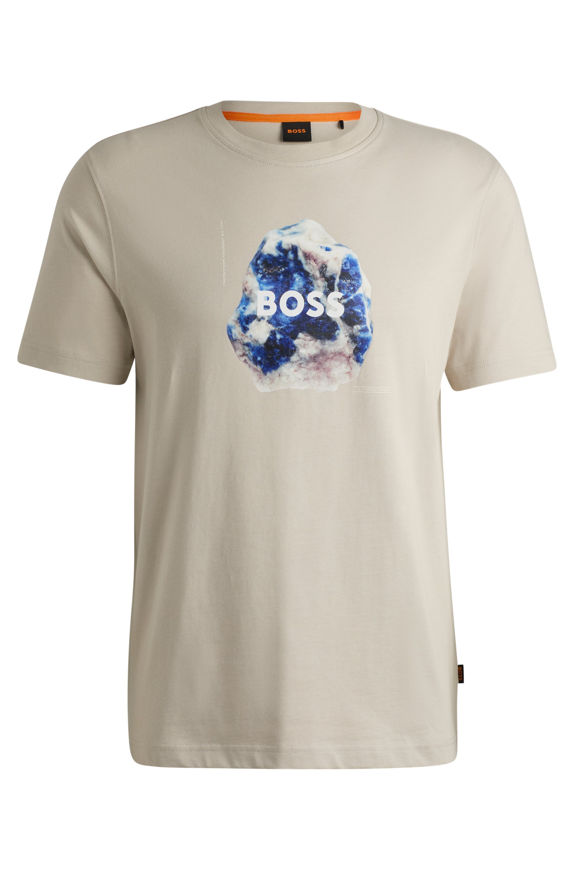 Heren t-shirt kortemouw bruin