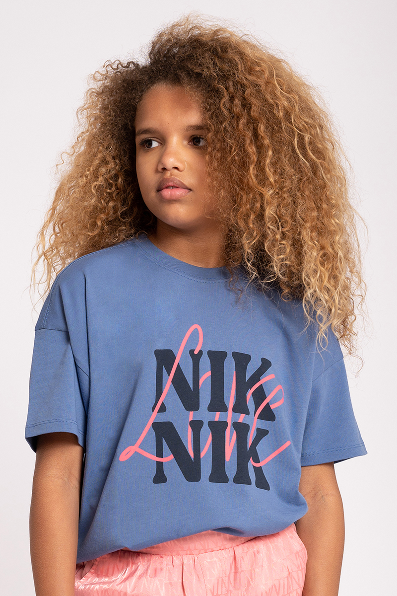 Nik & Nik Love T-Shirt Blauw-2 2