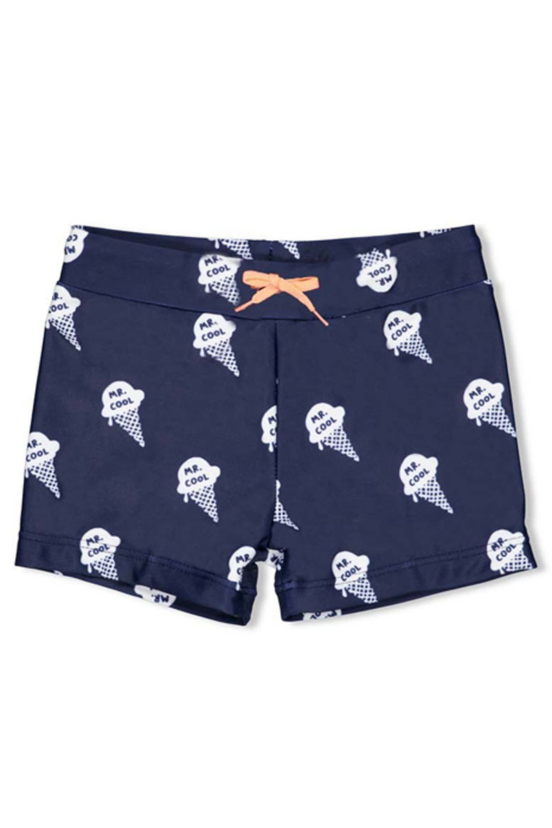 Feetje Zwembroek AOP - Team icecream Blauw-1 1