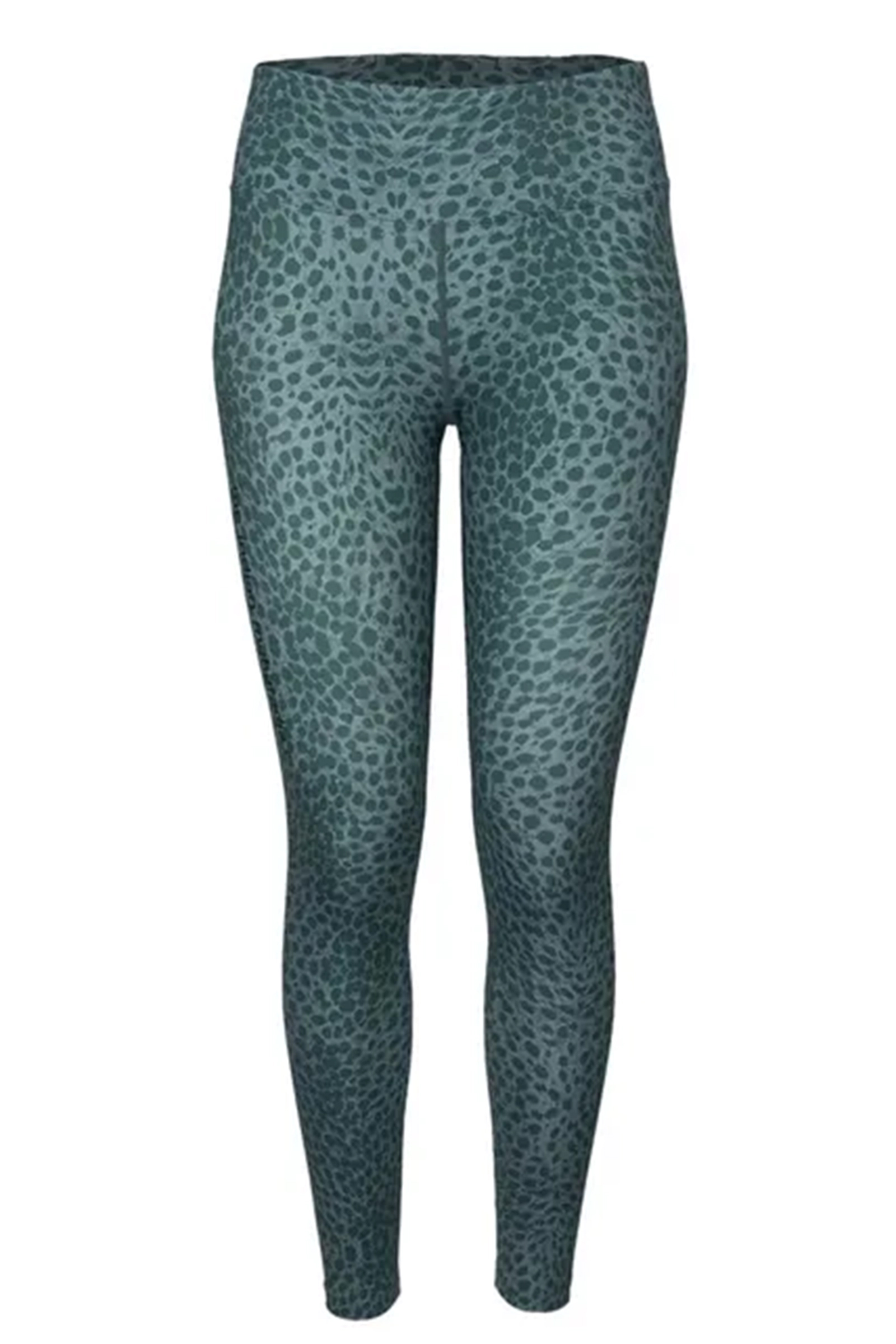 Fitness dames tight lang groen