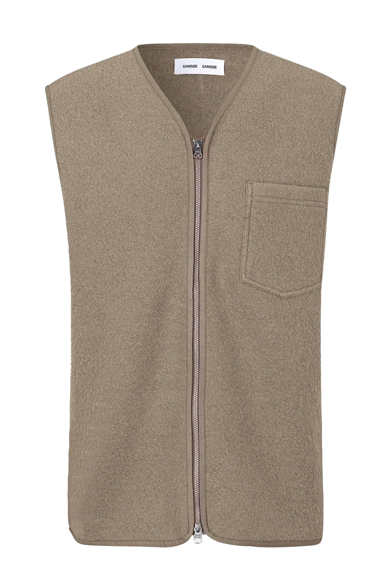 Samsøe Samsøe SAHANNES VEST 14612 bruin/beige-1 1