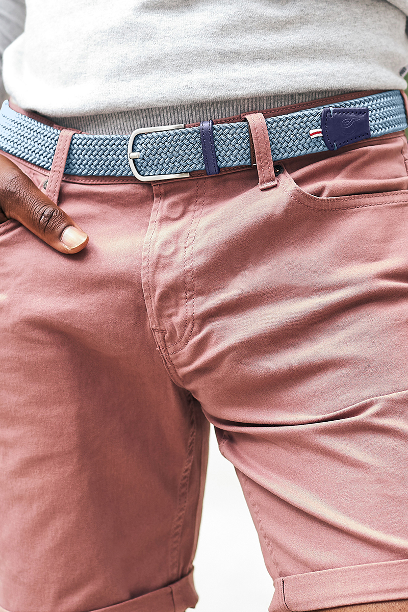 Heren riem blauw