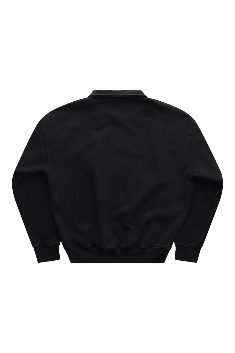 Mansour OUTLINE EMBROIDERY QUARTER ZIP Zwart 4