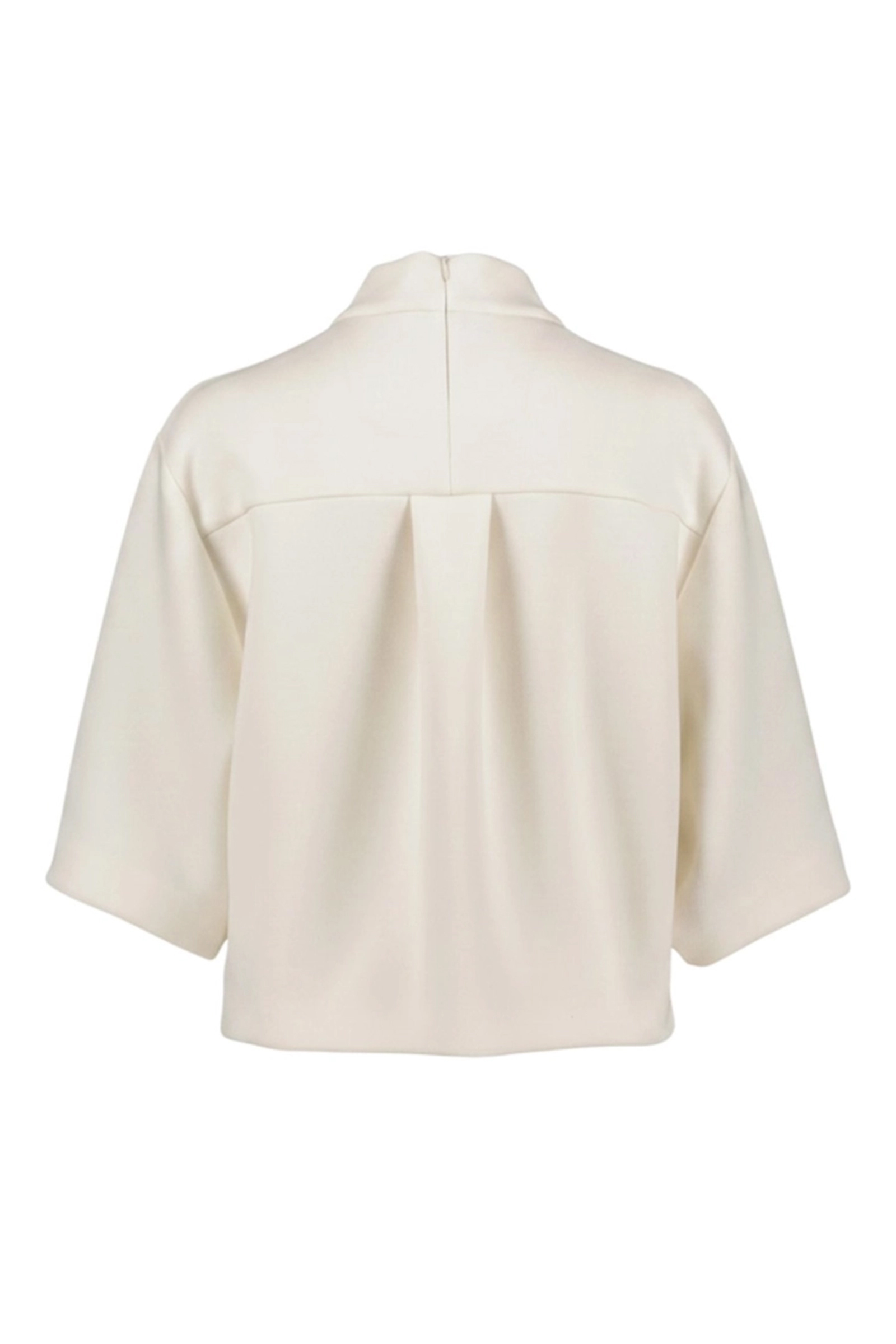Dames blouse korte mouw wit
