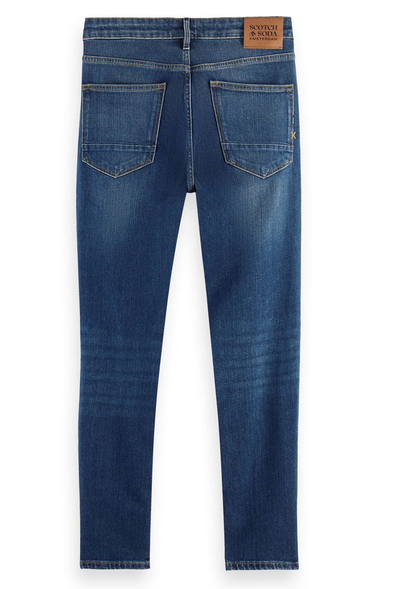Scotch & Soda Essentials Skim in organic cotton C Blauw-1 3