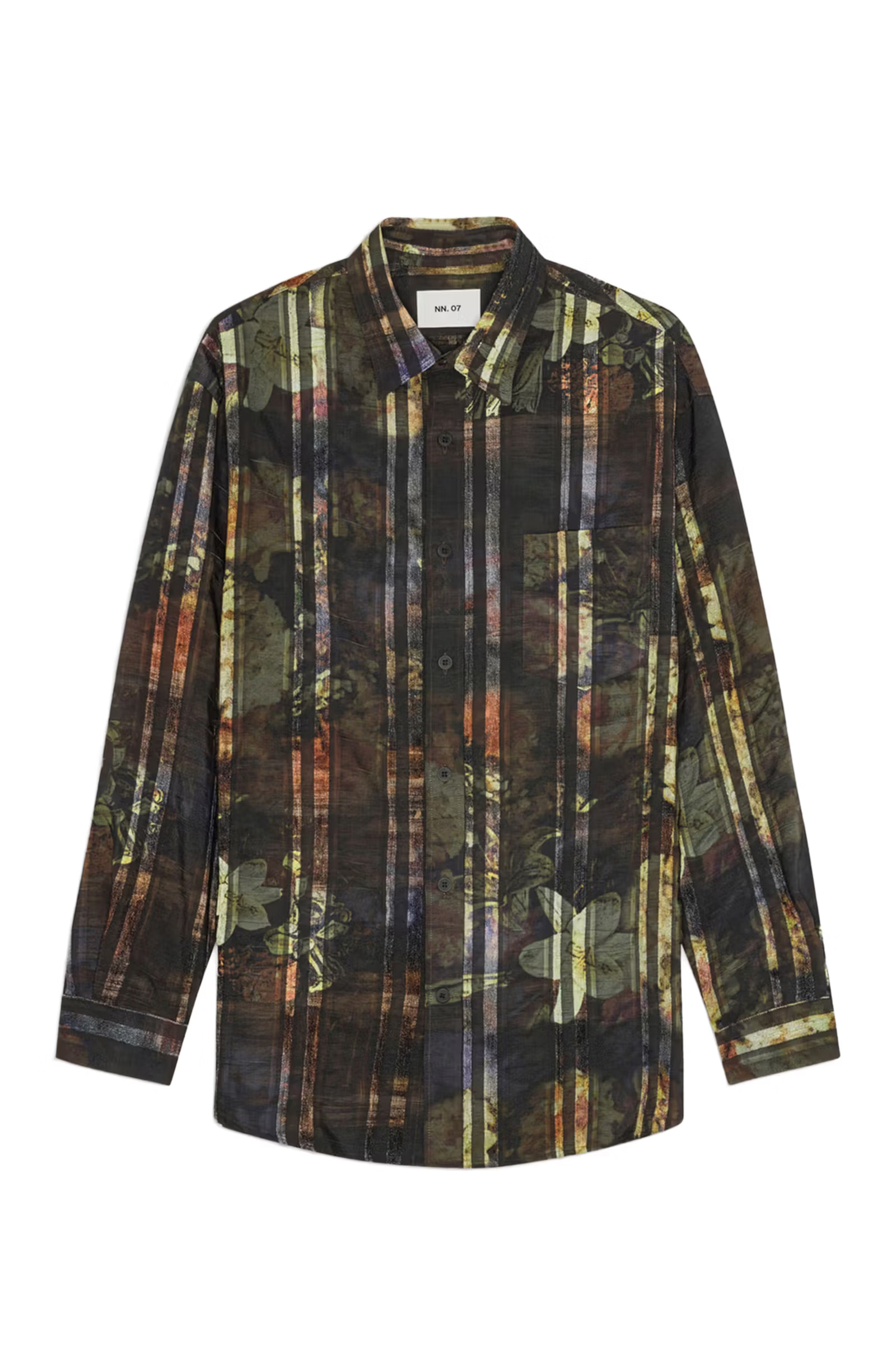 Heren overhemd lm casual groen