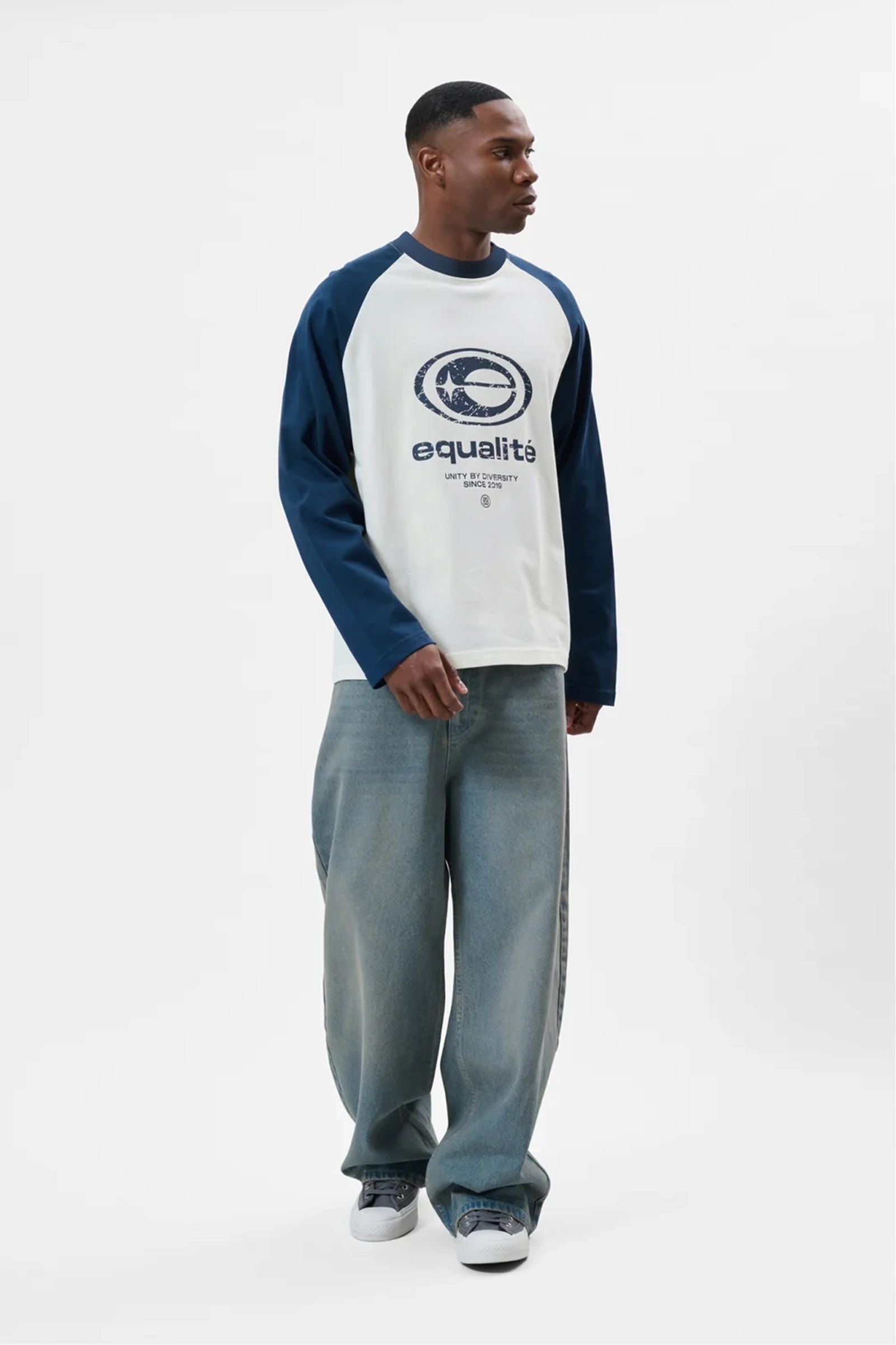 Heren t-shirt lange mouw wit