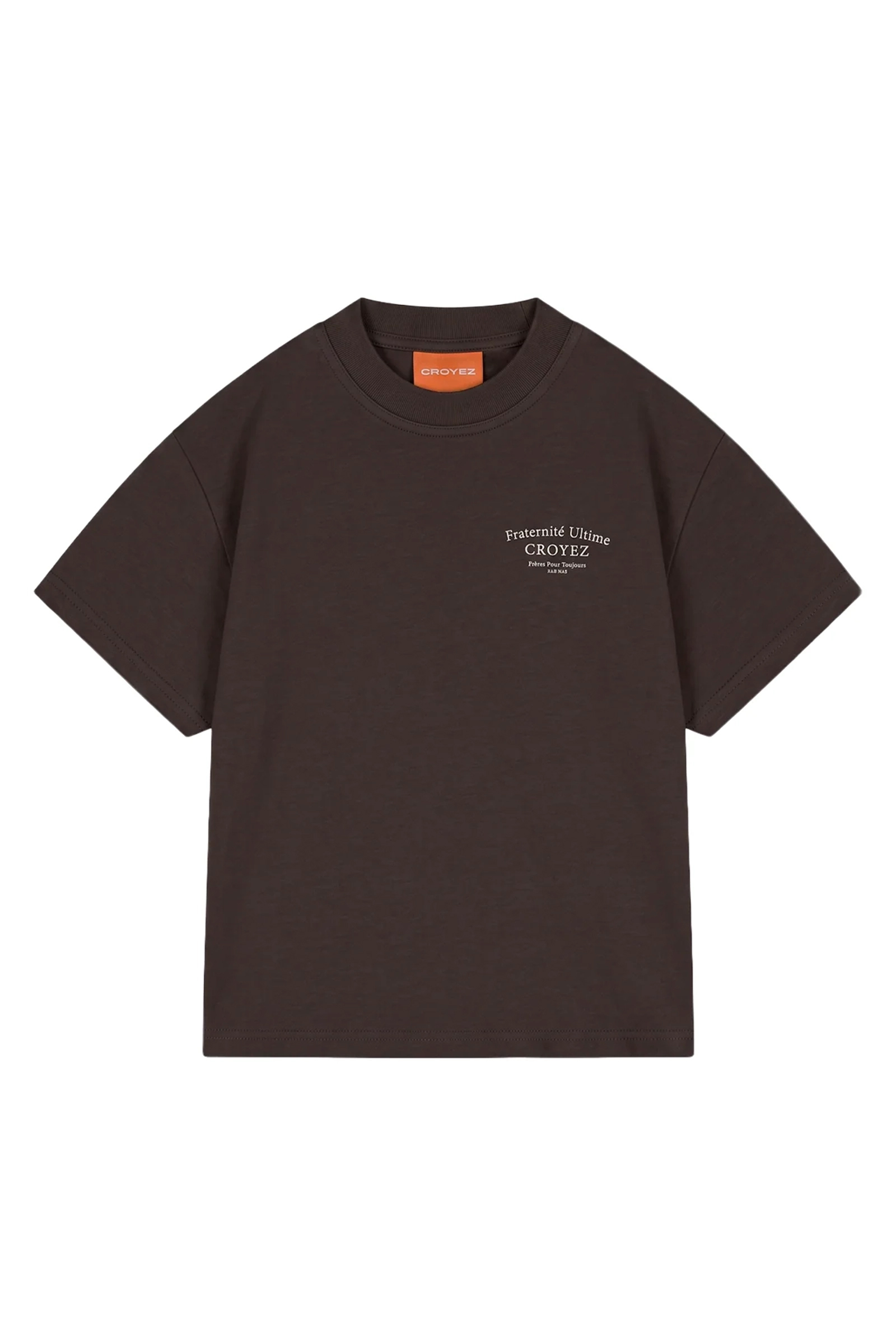 Jongens t-shirt korte mouw bruin