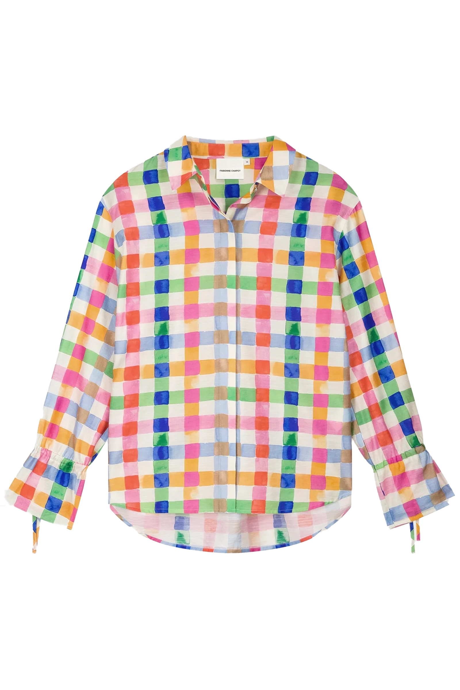 Dames blouse lange mouw ecru