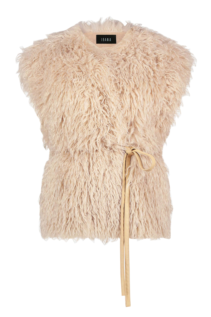 Dames gilet bruin