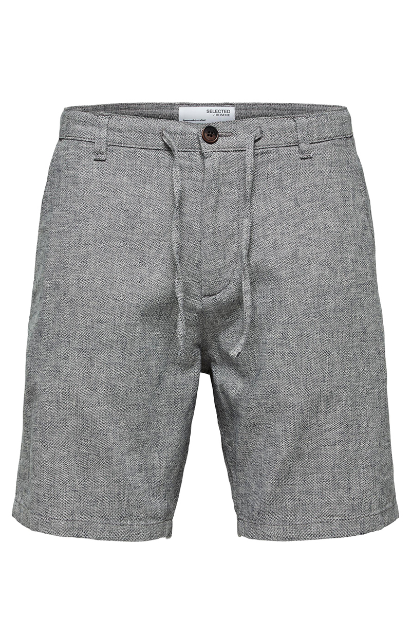 Selected SLHREGULAR-BRODY LINEN SHORTS NOOS Blauw-1 1