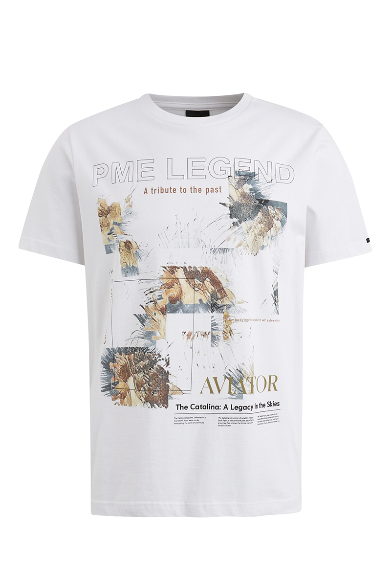 Heren t-shirt kortemouw wit