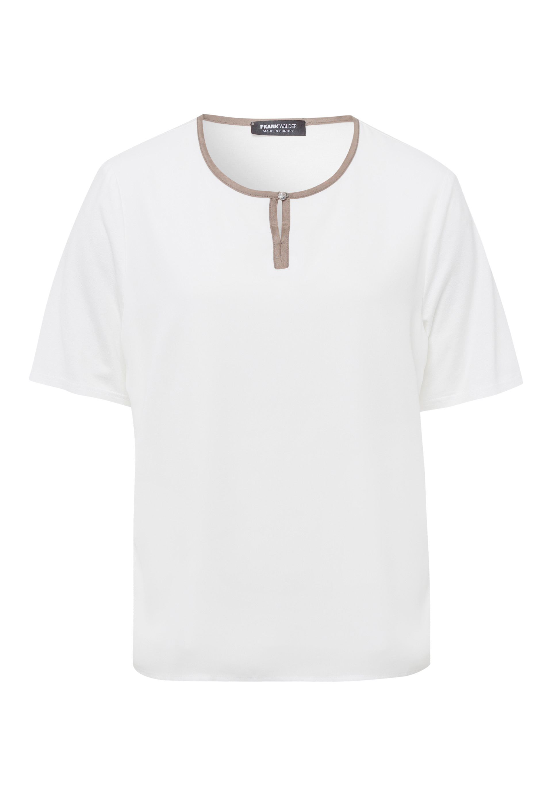 Dames blouse korte mouw bruin