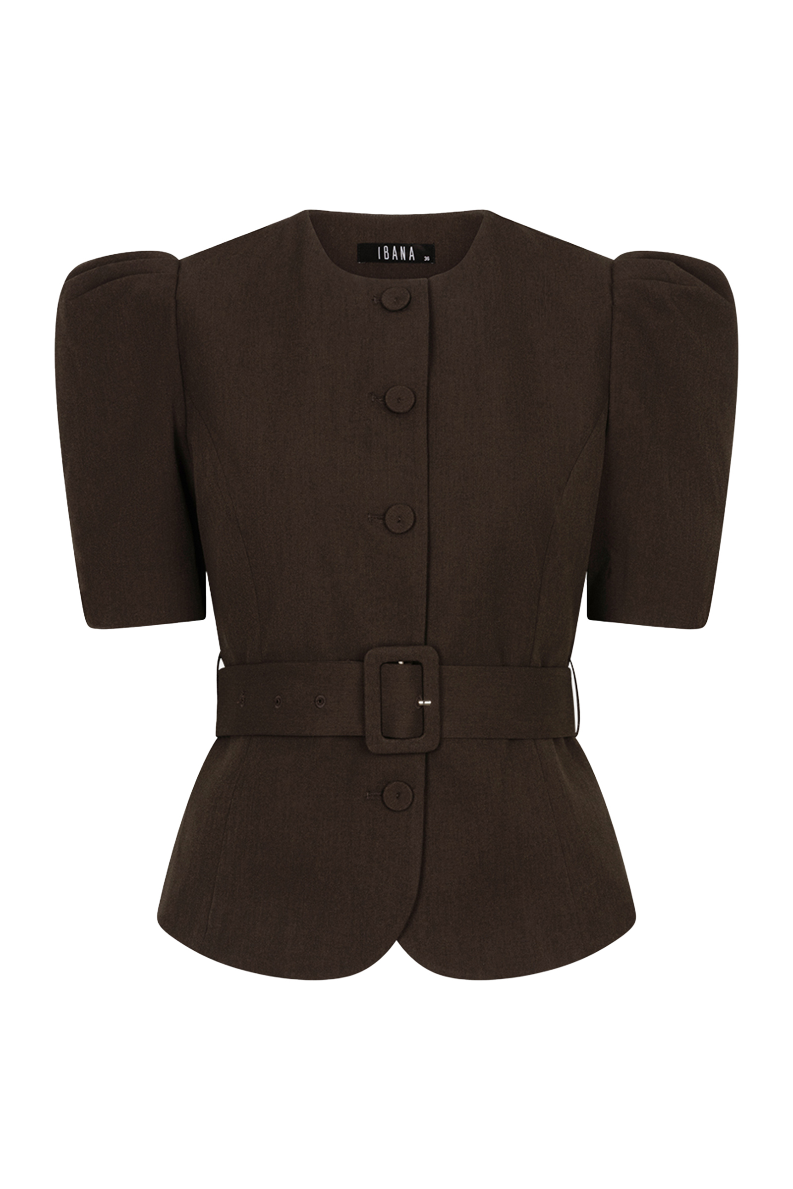 Dames blazer bruin