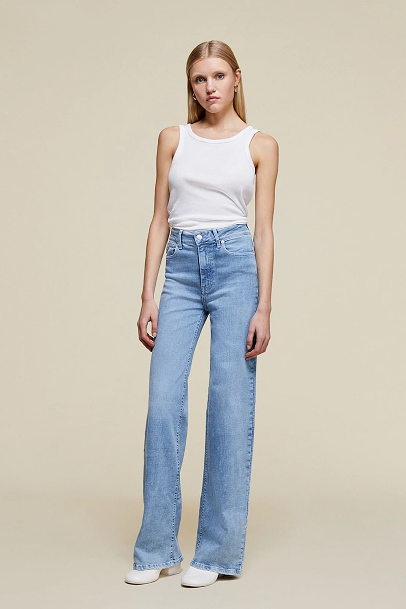 Lois palazzo jeans Blauw-1 3