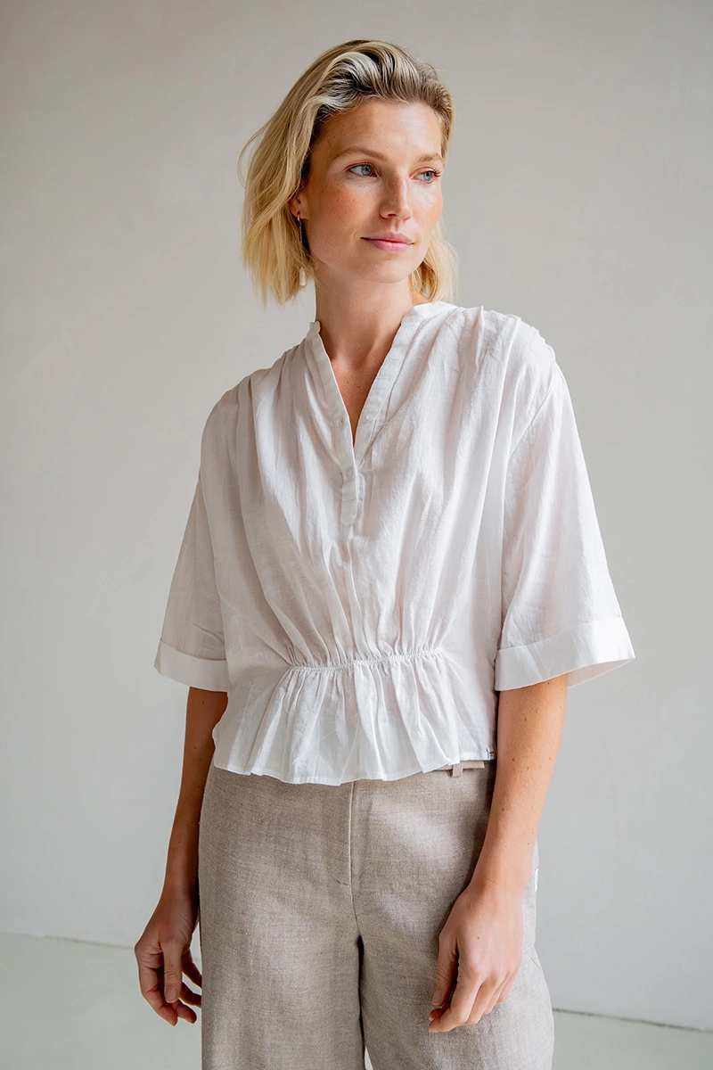 Penn&Ink N.Y. Blouse Wit-1 2