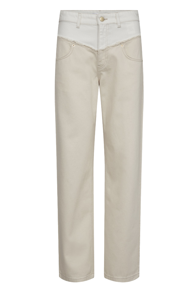 Dames broek ecru