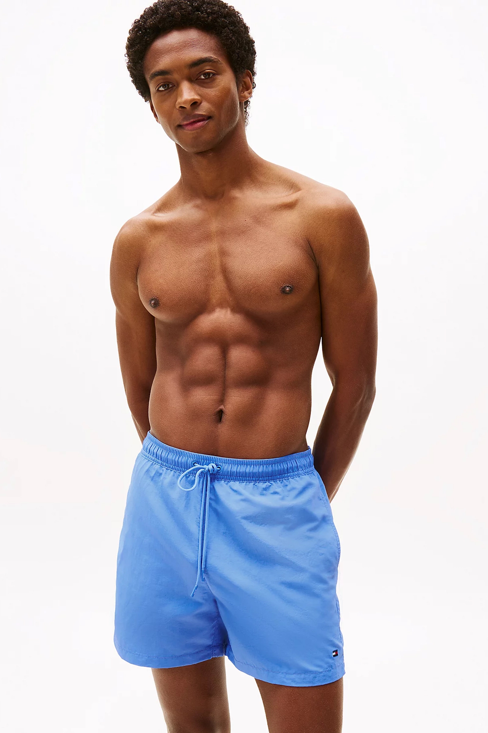 Bad/beach heren zwemshort blauw