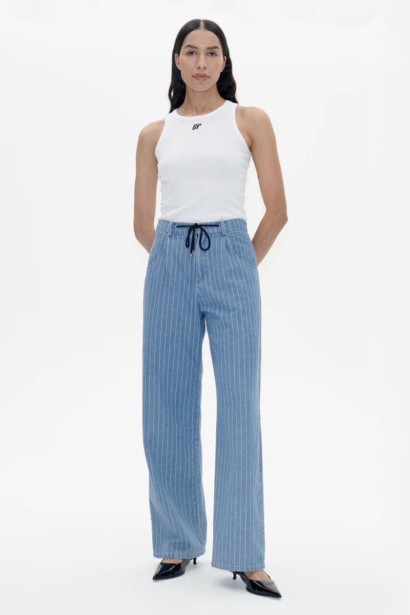 Dames broek blauw