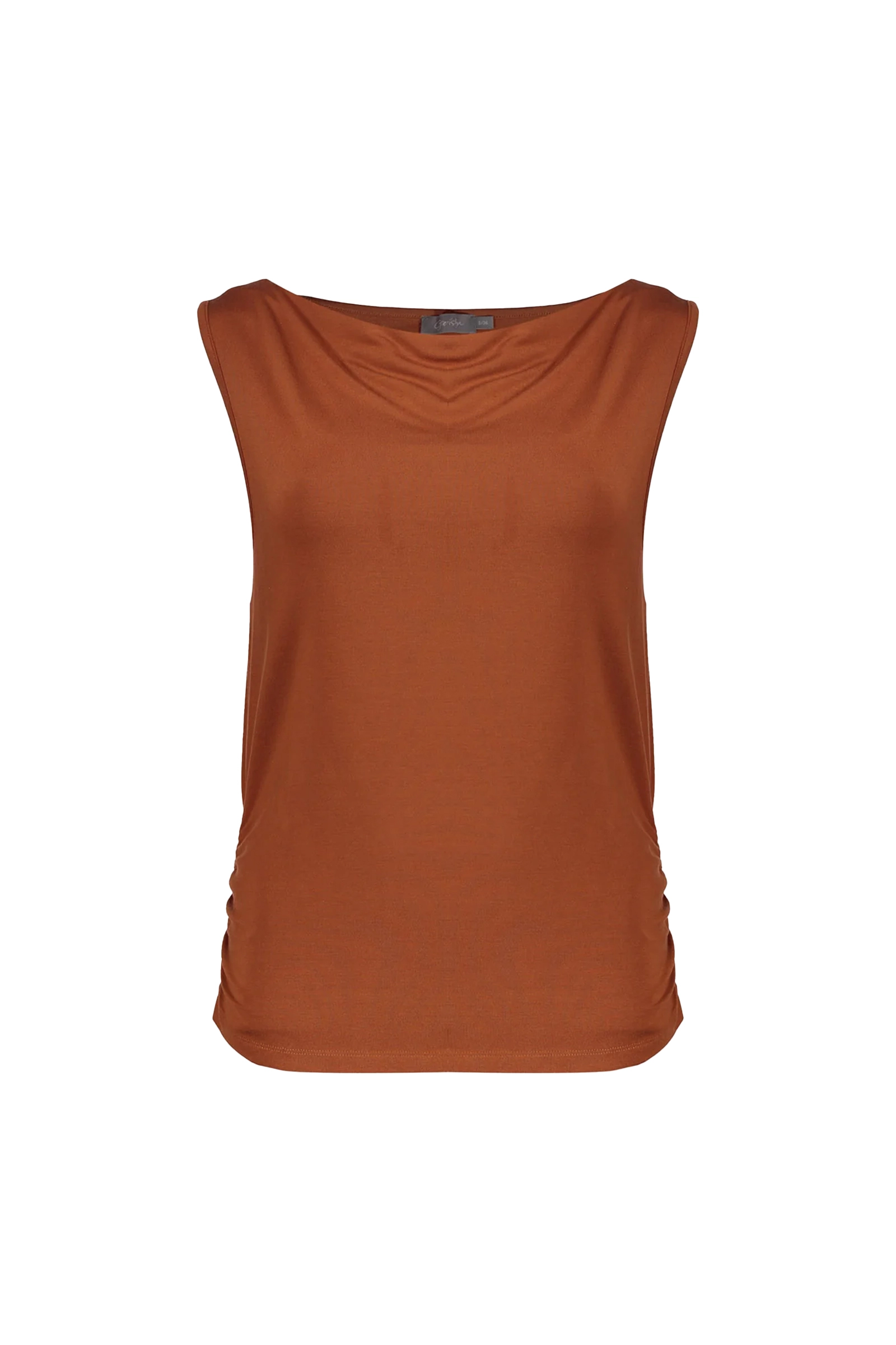 Dames top bruin